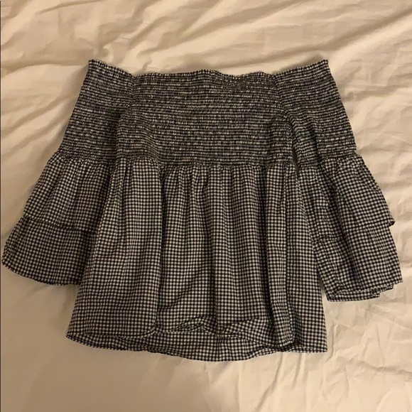 Off the shoulder gingham top - Picture 2 of 2